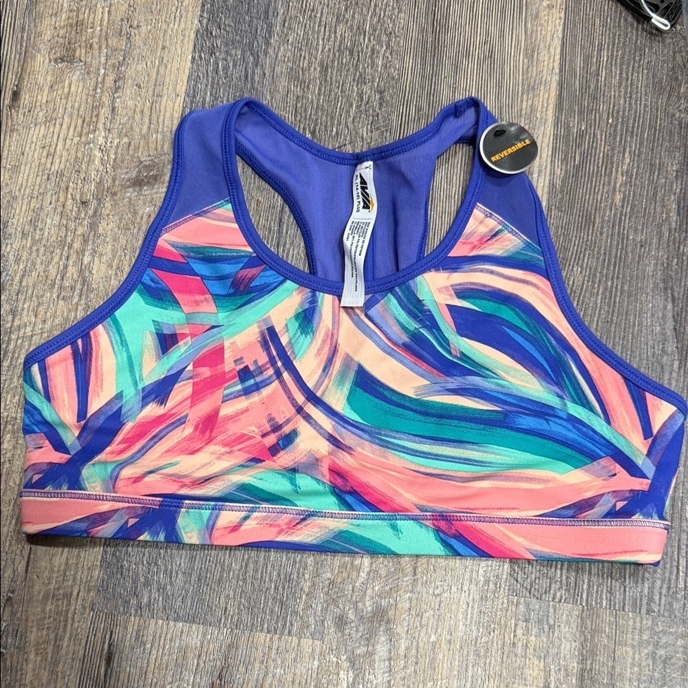 Colorful Abstract Sports Bra for kids